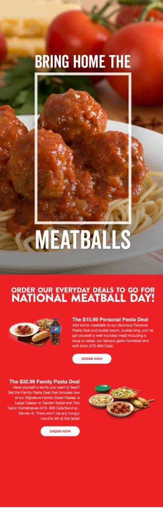 East Side Mario's eblast